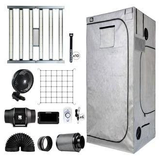 Pěstební stan set 100x100x200